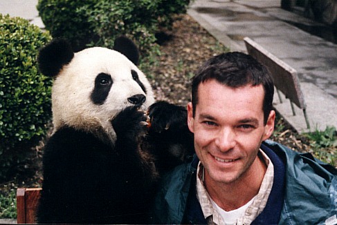 Hanging with a panda in Wolong